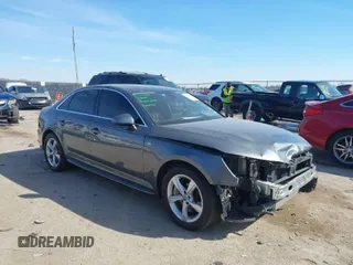 2019 Audi A4 Premium with VIN WAUDNAF4XKA022178, listed as a IAAI auction lot 41593789 with 79,557 mi miles. Bid and sale history available at carsss.com. Image 1.