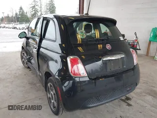 2015 FIAT 500e with VIN 3C3CFFGE3FT590114, listed as a IAAI auction lot 41712470 with 67,337 mi miles. Bid and sale history available at carsss.com. Image 3.