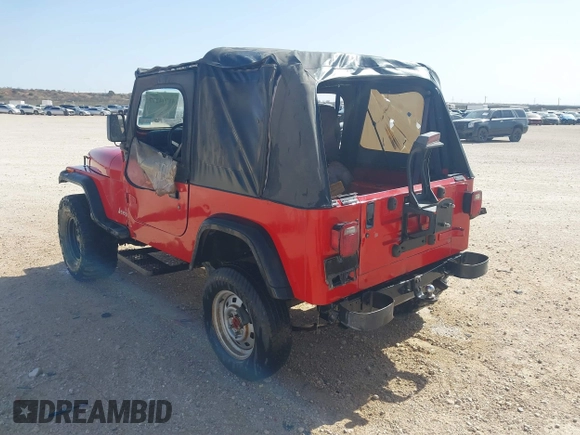 1995 Jeep Wrangler S with VIN 1J4FY19P3SP210704, listed as a IAAI auction lot 41794277 with 145,668 mi miles. Bid and sale history available at carsss.com. Image 3.