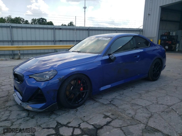2023 BMW 2 Series M240i with VIN 3MW43CM04P8C86968, listed as a Copart auction lot 69223164 with 12,826 mi miles and Salvage Title. Bid and sale history available at carsss.com. Image 1.