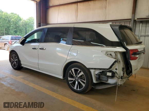 2021 Honda Odyssey Touring with VIN 5FNRL6H89MB018290, listed as a Copart auction lot 55183525 with 77,562 mi miles and Salvage title. Bid and sale history available at DreamBid. Image 2.