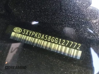 2016 Kia Sorento SX with VIN 5XYPKDA58GG127772, listed as a IAAI auction lot 42002092 with 138,367 mi miles and . Bid and sale history available at DreamBid. Image 9.