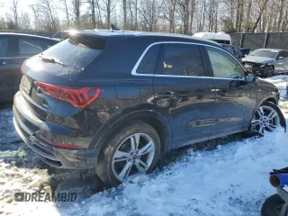 2021 Audi Q3 S line Premium with VIN WA1DECF39M1024927, listed as a Copart auction lot 41340675 with 100,886 mi miles and Salvage Title. Bid and sale history available at carsss.com. Image 3.