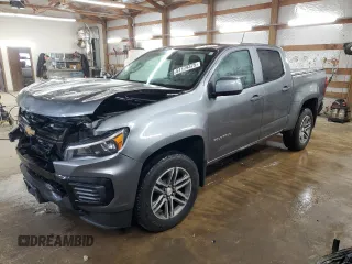 2022 Chevrolet Colorado 2WD Work Truck with VIN 1GCGSBEA3N1308383, listed as a Copart auction lot 51179375 with 52,225 mi miles and Salvage title. Bid and sale history available at DreamBid. Image 1.