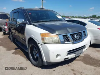 2009 Nissan Armada SE z VIN 5N1BA08D69N608372, wystawiony jako IAAI lot #42245437 z przebiegiem 232 791 mil mil oraz . Historia ofert i sprzedaży dostępna na DreamBid. Obrazek 1.