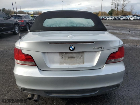 2008 BMW 1 Series 135i with VIN WBAUN93528VF55237, listed as a Copart auction lot 81939914 with 109,031 mi miles and Salvage Title. Bid and sale history available at carsss.com. Image 6.