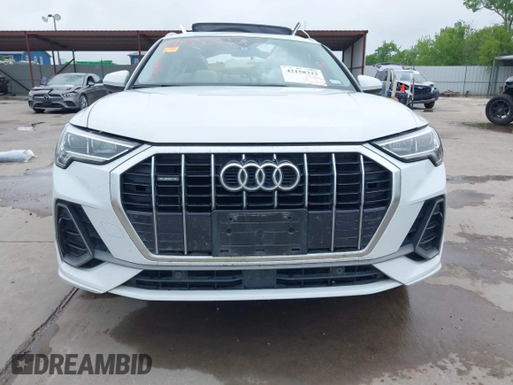 2020 Audi Q3 S line Premium Plus with VIN WA1EECF37L1078293, listed as a IAAI auction lot 42158322 with 56,345 mi miles and . Bid and sale history available at DreamBid. Image 11.