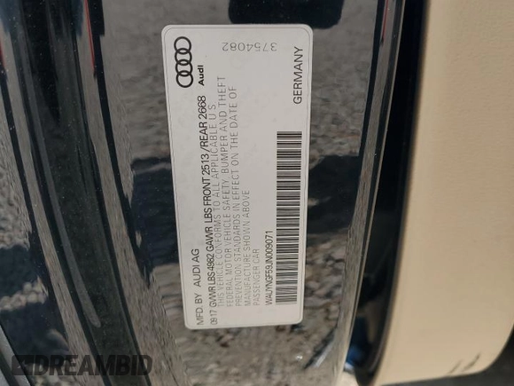 2018 Audi A5 Cabriolet Premium Plus z VIN WAUYNGF59JN009071, wystawiony jako Copart lot #53719285 z przebiegiem 82 038 mil mil oraz Szkoda całkowita • Salvage title. Historia ofert i sprzedaży dostępna na DreamBid. Obrazek 12.