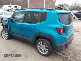 2020 Jeep Renegade Latitude with VIN ZACNJBBB7LPL94542, listed as a IAAI auction lot 41153749 with 67,706 mi miles. Bid and sale history available at carsss.com. Image 3.