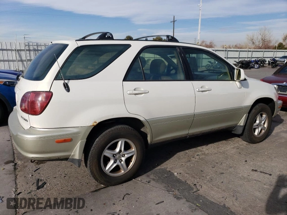 1999 Lexus RX 300 Luxury SUV with VIN JT6HF10U5X0094419, listed as a Copart auction lot 83865004 with 245,914 mi miles and Salvage Title. Bid and sale history available at carsss.com. Image 3.