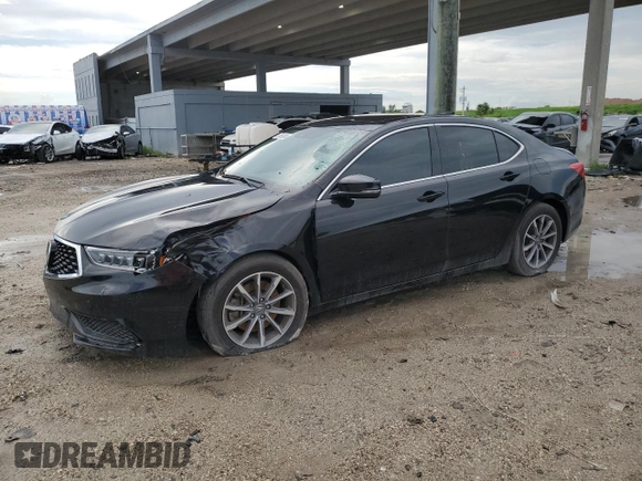 2019 Acura TLX with VIN 19UUB1F34KA003839, listed as a Copart auction lot 46696995 with 0 mi miles and Non Repairable. Bid and sale history available at carsss.com. Image 1.