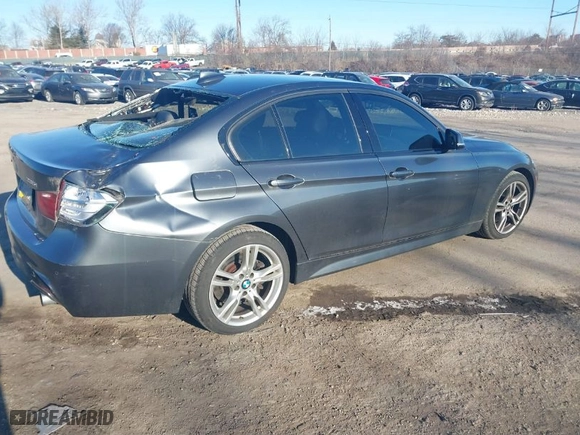 2014 BMW 3 Series 335i xDrive with VIN WBA3B9G54ENR91076, listed as a IAAI auction lot 41643651 with 55,558 mi miles. Bid and sale history available at carsss.com. Image 4.