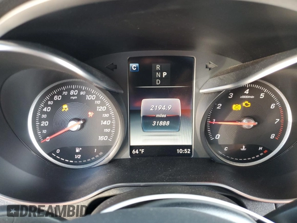 2019 Mercedes-Benz GLC with VIN WDC0J4KB9KF514555, listed as a Copart auction lot 61640822 with 31,888 mi miles. Bid and sale history available at carsss.com. Image 8.