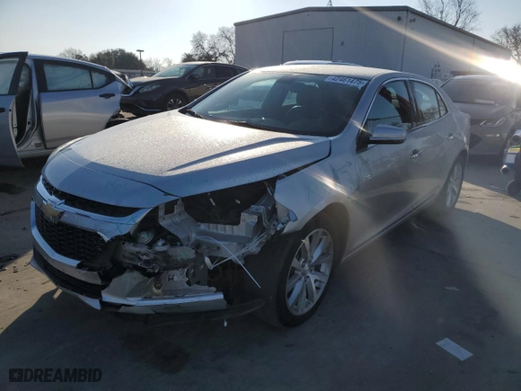 2015 Chevrolet Malibu LTZ with VIN 1G11F5SL4FF170349, listed as a Copart auction lot 42461475 with 54,468 mi miles and Salvage Title. Bid and sale history available at carsss.com. Image 1.