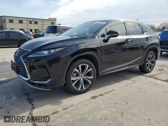2020 Lexus RX with VIN 2T2HZMAA3LC157745, listed as a Copart auction lot 45034295 with 57,794 mi miles and Salvage Title. Bid and sale history available at carsss.com. Image 1.