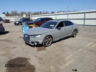 2019 Audi S4 Premium Plus with VIN WAUB4AF44KA034918, listed as a Copart auction lot 47534575 with 70,199 mi miles and Salvage Title. Bid and sale history available at carsss.com. Image 1.
