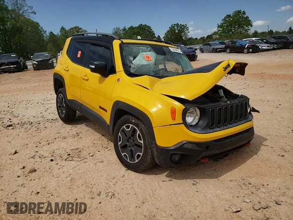 2015 Jeep Renegade Trailhawk with VIN ZACCJBCT2FPC20531, listed as a Copart auction lot 53434975 with 130,962 mi miles and Salvage Title. Bid and sale history available at carsss.com. Image 12.