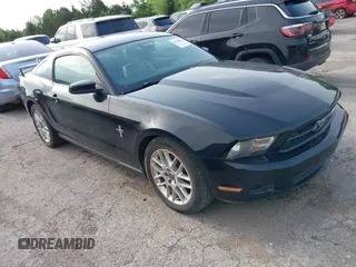 2012 Ford Mustang V6 Premium with VIN 1ZVBP8AM8C5220642, listed as a IAAI auction lot 42110826 with 106,322 mi miles. Bid and sale history available at carsss.com. Image 1.