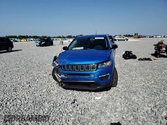 2019 Jeep Compass Sport с VIN 3C4NJCAB3KT711721, выставлен на аукционе Copart как лот 53407345 с пробегом 57 144 миль миль и На запчасти • Non repairable. История ставок и продаж доступна на DreamBid. Изображение 11.