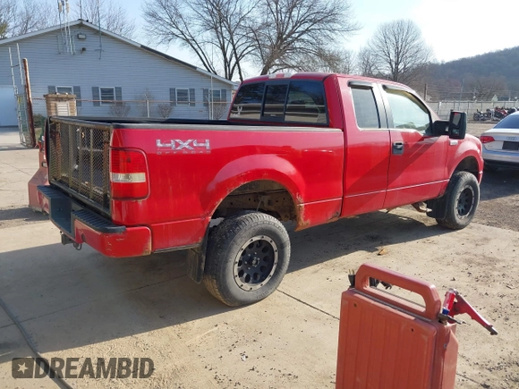 2005 Ford F-150 STX with VIN 1FTRX14W35NA68052, listed as a IAAI auction lot 41768704 with 146,336 mi miles. Bid and sale history available at carsss.com. Image 4.