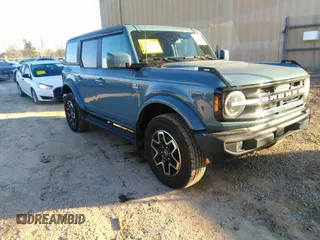 2021 Ford Bronco with VIN 1FMDE5BH0MLA80029, listed as a IAAI auction lot 41172502 with 32,080 mi miles. Bid and sale history available at carsss.com. Image 1.