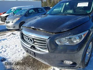 2013 Infiniti JX35 with VIN 5N1AL0MM6DC314048, listed as a IAAI auction lot 41393672 with 158,073 mi miles. Bid and sale history available at carsss.com. Image 6.