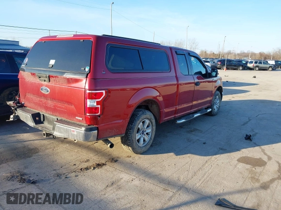 2018 Ford F-150 XL z VIN 1FTEX1CPXJKC77681, wystawiony jako IAAI lot #41749323 z przebiegiem 65 159 mil mil oraz . Historia ofert i sprzedaży dostępna na DreamBid. Obrazek 4.