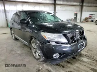 2015 Nissan Pathfinder Platinum z VIN 5N1AR2MM6FC702457, wystawiony jako Copart lot #55302175 z przebiegiem 132 255 mil mil oraz Szkoda całkowita • Salvage title. Historia ofert i sprzedaży dostępna na DreamBid. Obrazek 14.