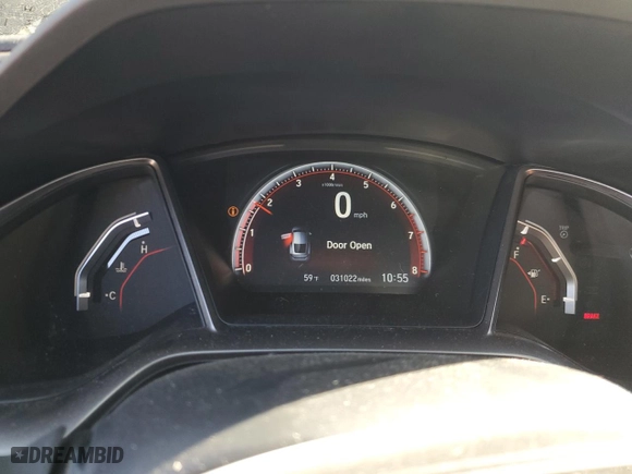 2018 Honda Civic Si Coupe with VIN 2HGFC3A57JH756212, listed as a Copart auction lot 76601194 with 31,022 mi miles and Salvage Title. Bid and sale history available at carsss.com. Image 9.