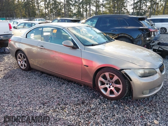 2007 BMW 3 Series 335i with VIN WBAWL73587PX46048, listed as a IAAI auction lot 41507444 with 1 mi miles. Bid and sale history available at carsss.com. Image 12.