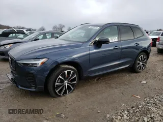 2023 Volvo XC60 Plus Dark Theme with VIN YV4L12RW8P1202941, listed as a Copart auction lot 46975625 with 34,815 mi miles and Salvage Title. Bid and sale history available at carsss.com. Image 1.