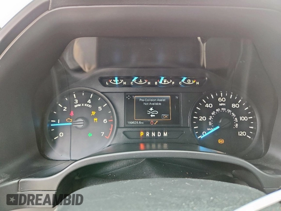 2019 Ford F-150 XL with VIN 1FTEW1CP6KKD96400, listed as a Copart auction lot 59563885 with 159,625 mi miles and Salvage title. Bid and sale history available at DreamBid. Image 9.
