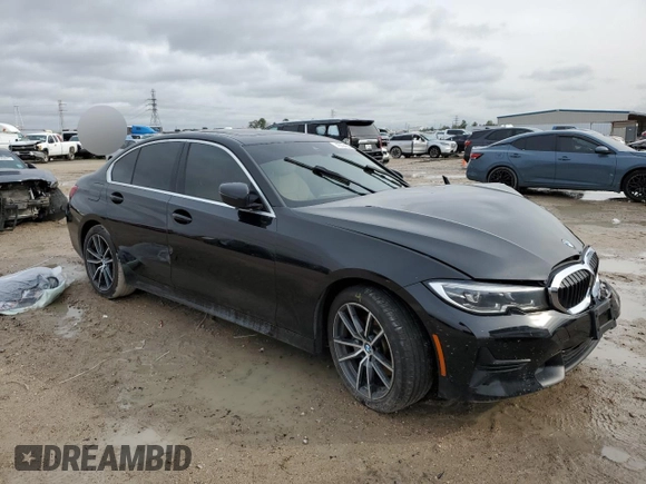 2020 BMW 3 Series 330i with VIN 3MW5R1J07L8B23382, listed as a Copart auction lot 45024295 with Not Provided miles and Salvage Title. Bid and sale history available at carsss.com. Image 4.