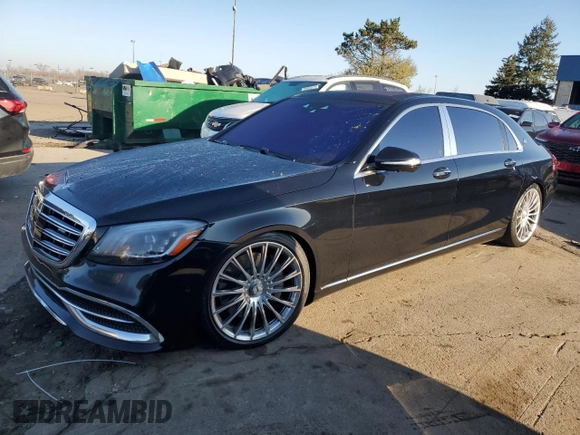 2018 Mercedes-Benz S 560 Maybach with VIN WDDUX8GB1JA363413, listed as a Copart auction lot 80050514 with 118,315 mi miles and Clean Title. Bid and sale history available at DreamBid. Image 1.