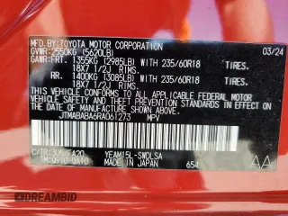 2024 Subaru Solterra Touring with VIN JTMABABA6RA061273, listed as a Copart auction lot 61683015 with 12,167 mi miles and Salvage title. Bid and sale history available at DreamBid. Image 13.