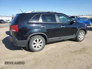 2012 Kia Sorento LX with VIN 5XYKTDA29CG257924, listed as a Copart auction lot 53716185 with 106,850 mi miles and Salvage Title. Bid and sale history available at carsss.com. Image 3.