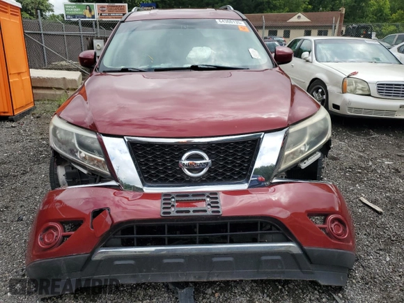 2015 Nissan Pathfinder S with VIN 5N1AR2MM1FC671098, listed as a Copart auction lot 64360135 with 140,060 mi miles and Salvage title. Bid and sale history available at DreamBid. Image 5.