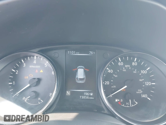 2017 Nissan Rogue SV with VIN 5N1AT2MV0HC832876, listed as a IAAI auction lot 42389131 with 73,856 mi miles and . Bid and sale history available at DreamBid. Image 7.