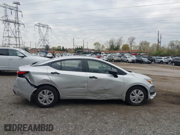 2024 Nissan Versa S with VIN 3N1CN8DV7RL869457, listed as a IAAI auction lot 42029314 with 2,922 mi miles. Bid and sale history available at carsss.com. Image 13.