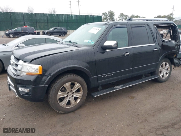 2015 Ford Expedition EL Platinum with VIN 1FMJK1MT9FEF40253, listed as a IAAI auction lot 41685478 with 124,986 mi miles. Bid and sale history available at carsss.com. Image 18.