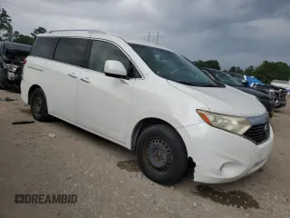 2012 Nissan Quest SL with VIN JN8AE2KP7C9038261, listed as a Copart auction lot 54002565 with 0 mi miles and Salvage Title. Bid and sale history available at carsss.com. Image 4.