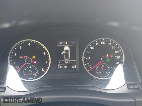 2013 Volkswagen Tiguan S with VIN WVGAV3AX4DW572884, listed as a IAAI auction lot 41626981 with 243,188 mi miles and . Bid and sale history available at DreamBid. Image 7.
