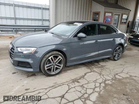 2018 Audi A3 Sedan Premium Plus with VIN WAUJ8GFF9J1025876, listed as a Copart auction lot 54674044 with 97,547 mi miles and Salvage Title. Bid and sale history available at carsss.com. Image 1.