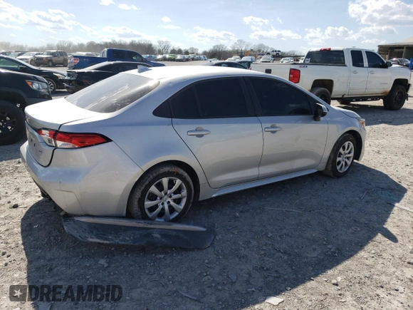 2022 Toyota Corolla LE with VIN 5YFEPMAE6NP354881, listed as a Copart auction lot 50316835 with 37,728 mi miles and Salvage Title. Bid and sale history available at carsss.com. Image 3.