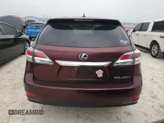 2013 Lexus RX 450h with VIN JTJZB1BA6D2413240, listed as a Copart auction lot 51524795 with 111,350 mi miles and Salvage title. Bid and sale history available at DreamBid. Image 6.