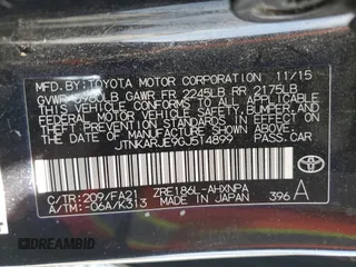 2016 Scion iM z VIN JTNKARJE9GJ514899, wystawiony jako Copart lot #55983905 z przebiegiem 92 533 mil mil oraz Szkody całkowita. Historia ofert i sprzedaży dostępna na DreamBid. Obrazek 14.