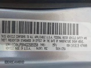 2016 Jeep Patriot Sport с VIN 1C4NJPBA4GD589350, выставлен на аукционе IAAI как лот 42155535 с пробегом 219 290 миль миль и . История ставок и продаж доступна на DreamBid. Изображение 9.