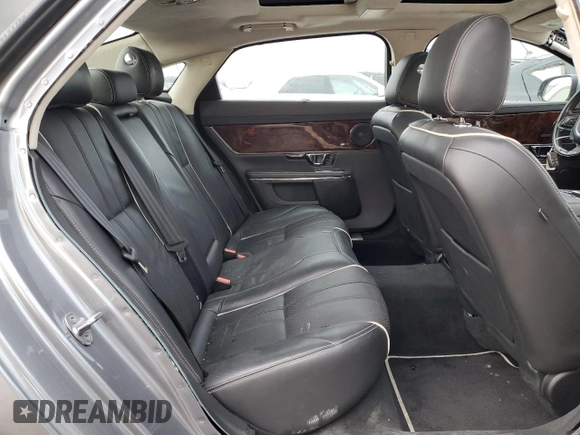 2015 Jaguar XJ with VIN SAJWA2GZ4F8V82350, listed as a Copart auction lot 83824414 with 47,767 mi miles and Salvage Title. Bid and sale history available at carsss.com. Image 10.