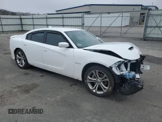 2022 Dodge Charger R/T with VIN 2C3CDXCT1NH192603, listed as a Copart auction lot 49372865 with 22,027 mi miles and Salvage Title. Bid and sale history available at carsss.com. Image 4.