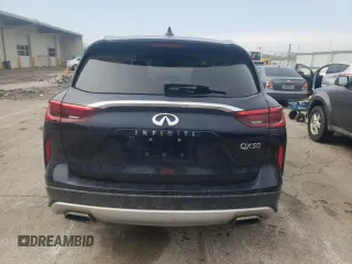 2019 Infiniti QX50 LUXE with VIN 3PCAJ5M37KF100121, listed as a Copart auction lot 49025983 with 23,523 mi miles. Bid and sale history available at carsss.com. Image 6.